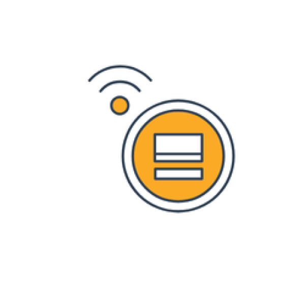 an icon depicting the front of a smart meter with bars across it to show how much power is going to the meter
